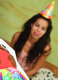 Naughty Kiki turns 18 and finally takes part in sex party!